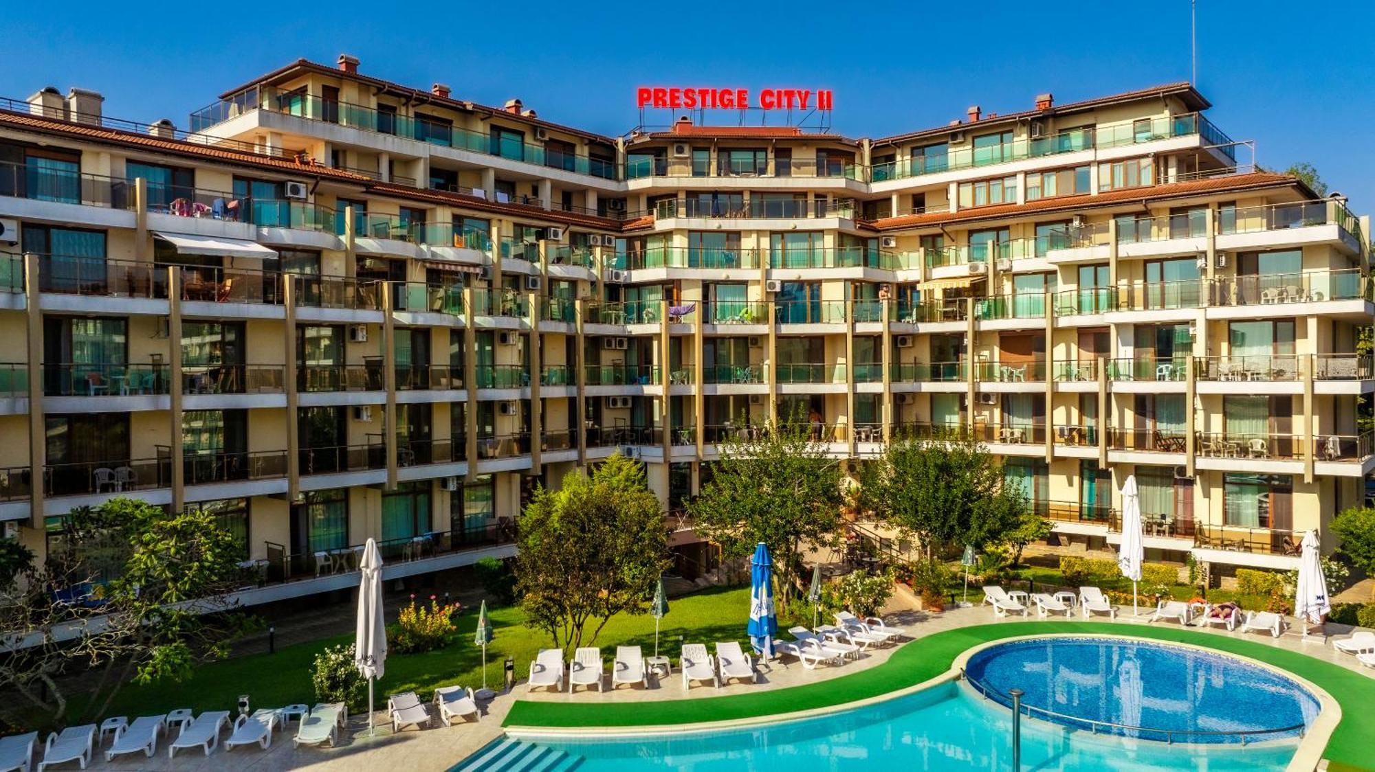 Aparthotel Hotel Prestige City II Primorszko Kültér fotó