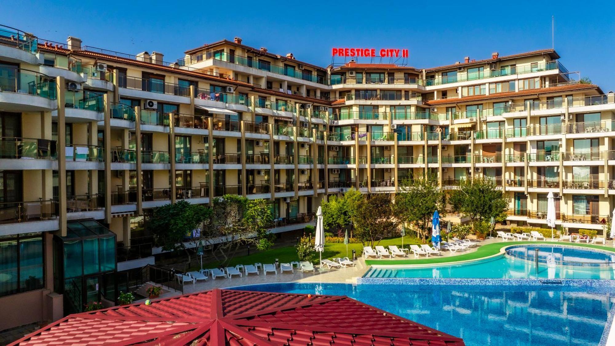 Aparthotel Hotel Prestige City II Primorszko Kültér fotó