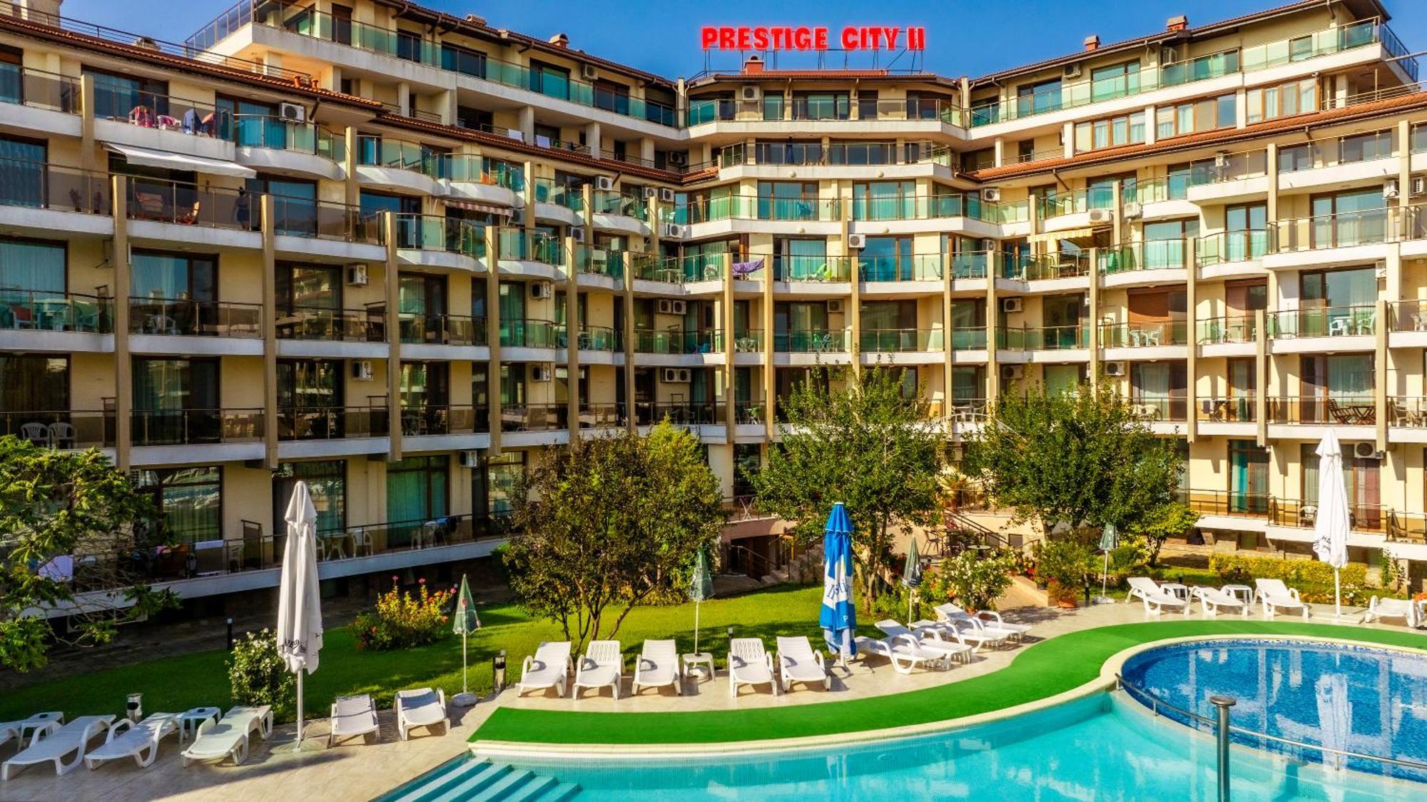 Aparthotel Hotel Prestige City II Primorszko Kültér fotó